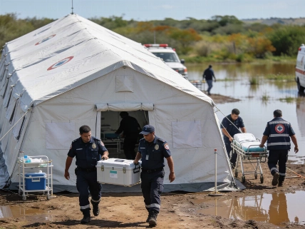 El Gobierno refuerza monitoreo y prepara hospital móvil ante riesgo de inundaciones Agencia La Provincia