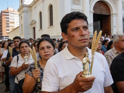 Miles de fieles y reclamos sociales en la festividad de San Cayetano Agencia La Provincia