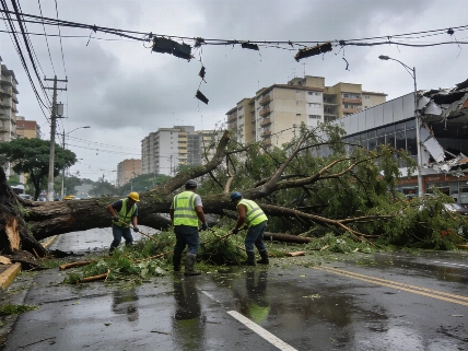 Tormenta con ráfagas intensas provoca daños y cortes en Barquisimeto Agencia La Provincia