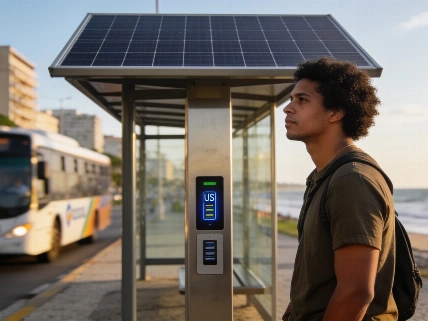 Macaé suma refugios solares y monitoreo al transporte público Agencia La Provincia