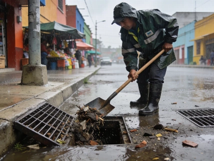Protección Civil pide limpiar calles ante riesgo de inundaciones en México Agencia La Provincia