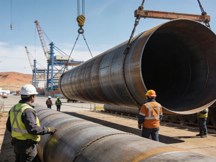 Llegan 3340 caños a Río Negro para el gasoducto de Vaca Muerta Agencia La Provincia