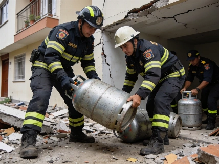 Cali retira cilindros de gas de edificio en riesgo tras el sismo Agencia La Provincia