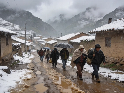 El Senamhi advierte lluvias y nieve en la sierra peruana desde el 16 de agosto Agencia La Provincia