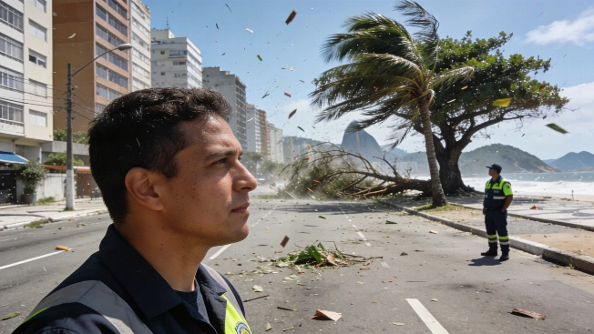 Defensa Civil de Río de Janeiro emite alerta por vientos fuertes Agencia La Provincia