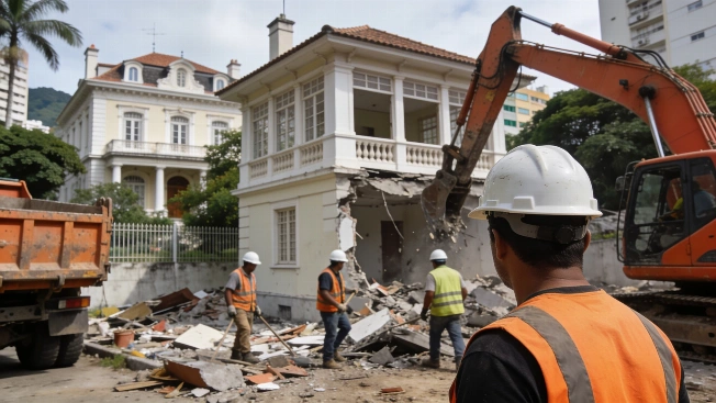 Demolición de la mansión más cara de Brasil avanza en Leblon Agencia La Provincia