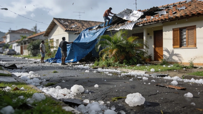 Granizo dañó 700 viviendas en Florianópolis y hay asistencia oficial Agencia La Provincia