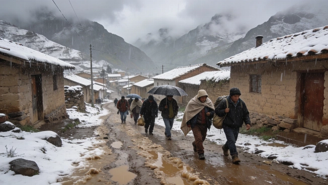 El Senamhi advierte lluvias y nieve en la sierra peruana desde el 16 de agosto Agencia La Provincia