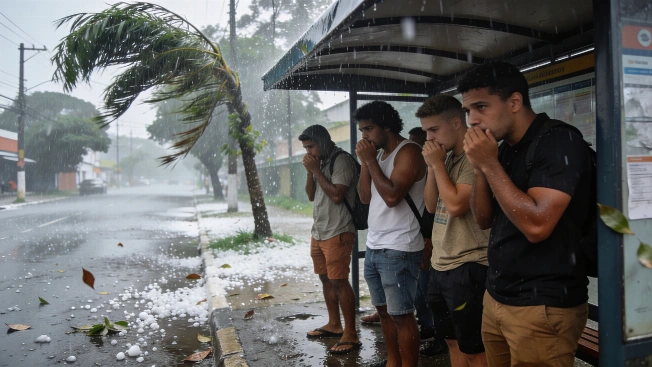 Alerta del Inmet por tormentas y granizo en seis estados de Brasil Agencia La Provincia