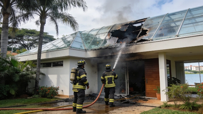 Incendio por fuga de gas en la casa del presidente del TSE en Brasilia Agencia La Provincia