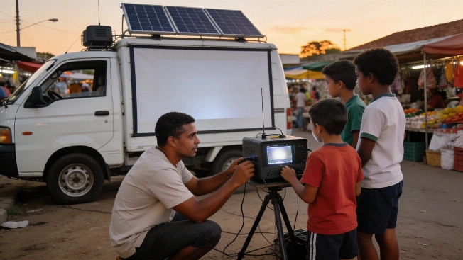 CineSolarzinho acerca el cine solar a estudiantes de Formosa Agencia La Provincia